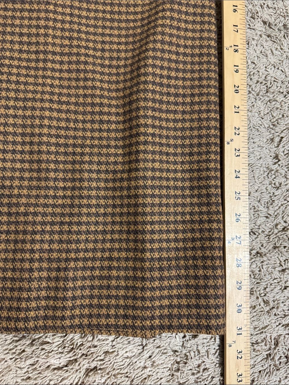NWT Studio Torrid Wool Blend Wide-Leg Brown Houndstooth Trousers size 22 Career - Picture 11 of 12